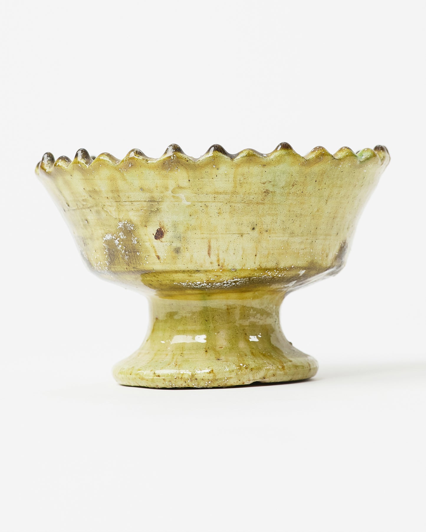 Green Glazed Moroccan Ceramic Fruit Bowl