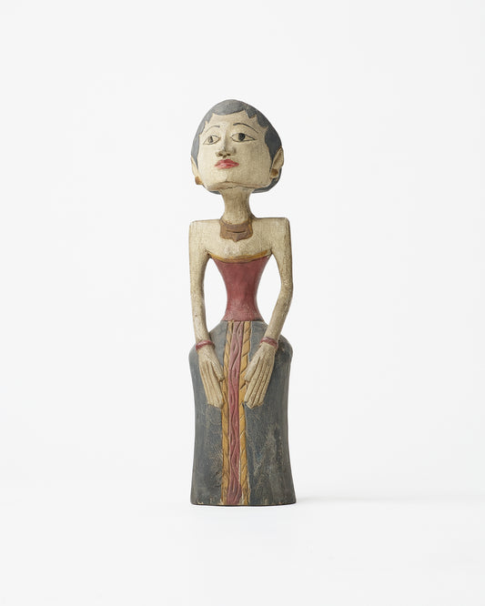 Indonesian Wooden Female Figure