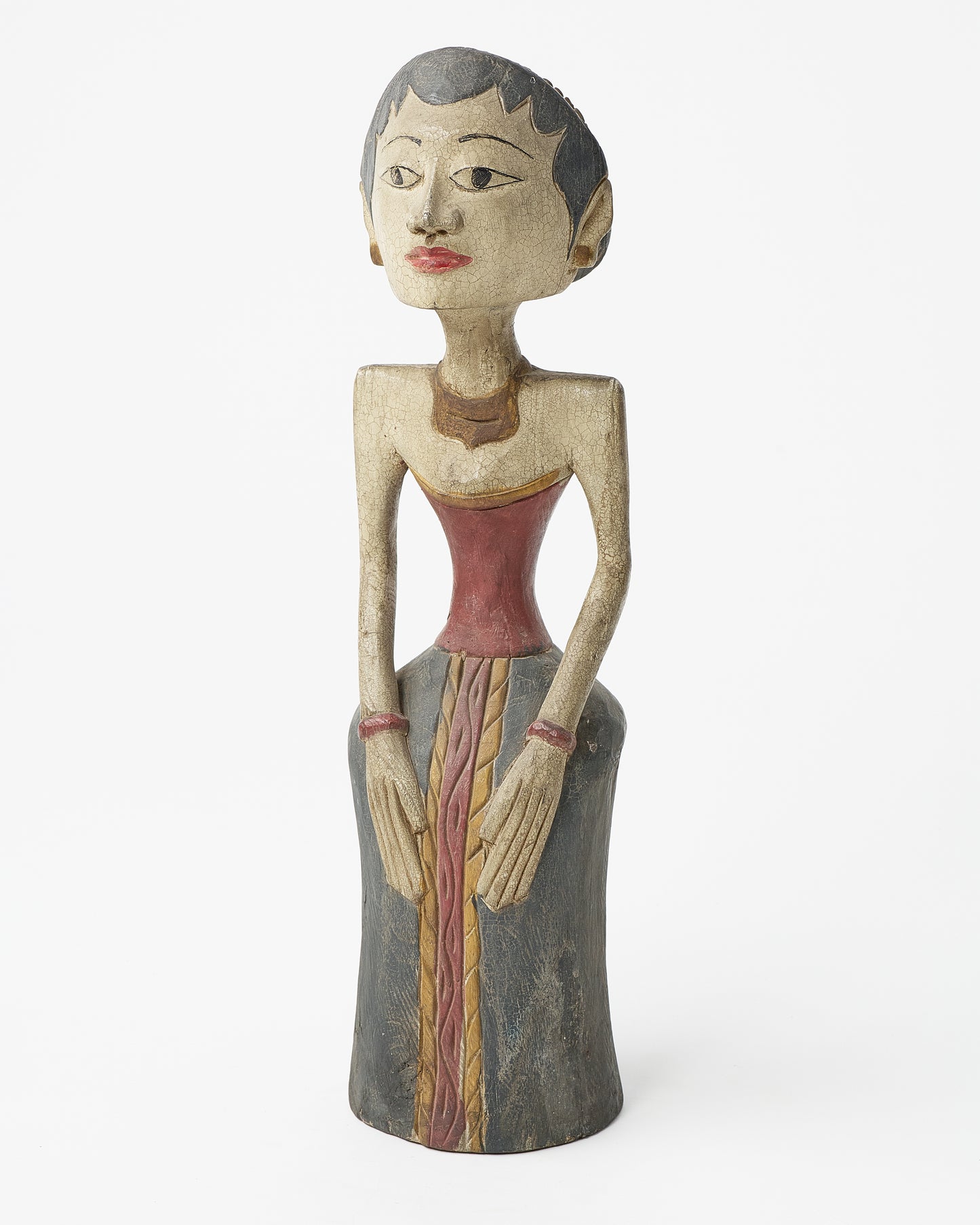 Indonesian Wooden Female Figure