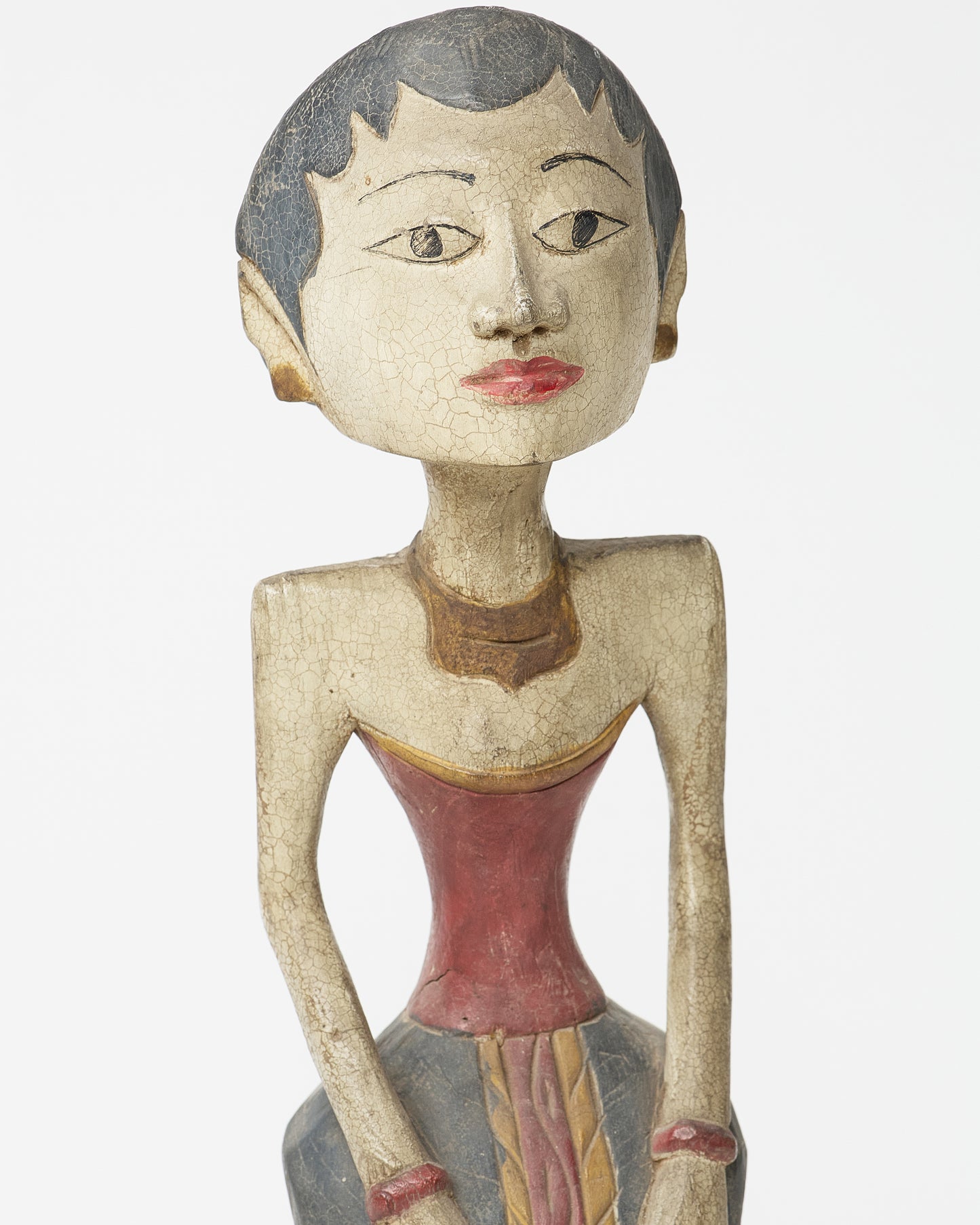 Indonesian Wooden Female Figure