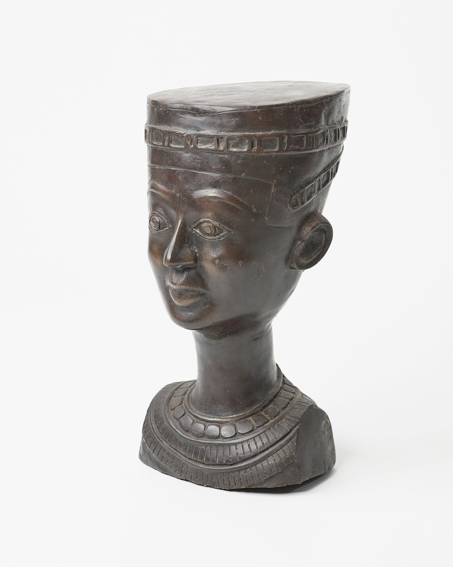 Handcrafted Bust of Egyptian Queen Nefertiti in Bronze