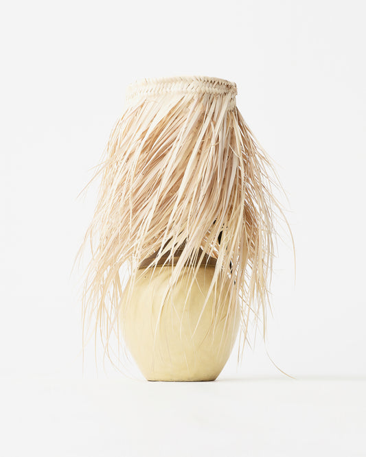 Ceramic and straw Table lamp