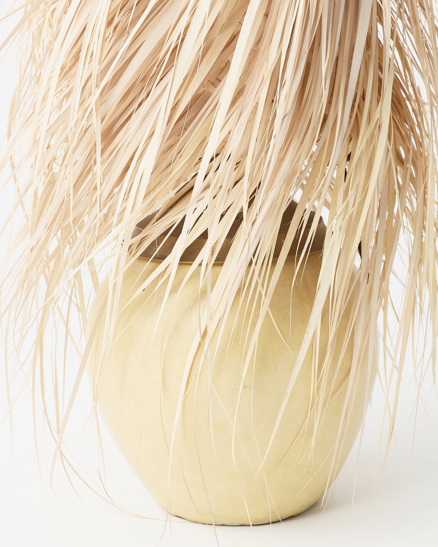 Ceramic and straw Table lamp