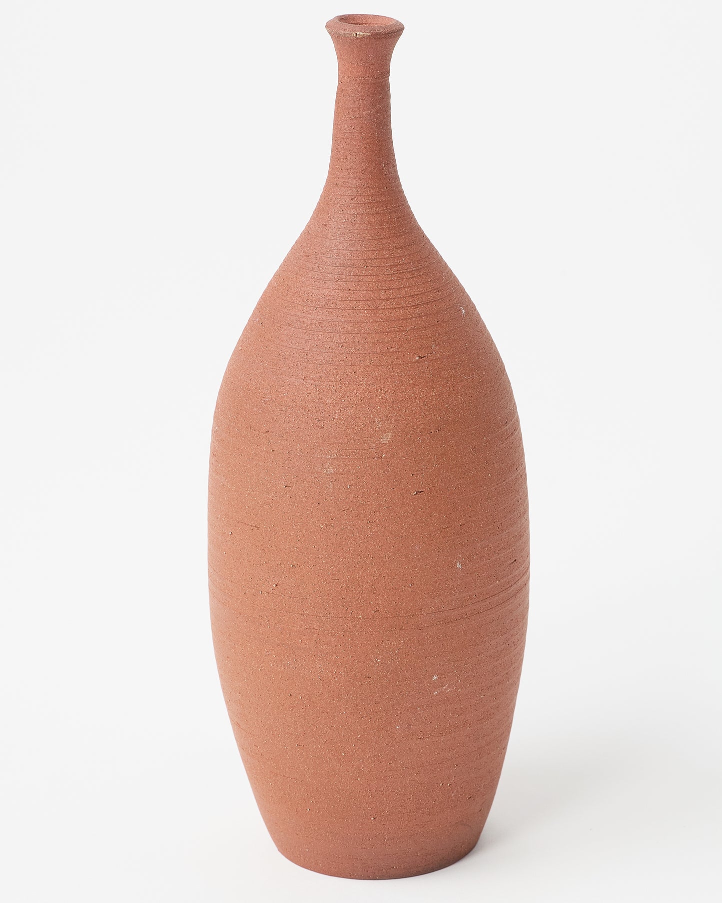 Terracotta-Toned Matte Vintage Vase