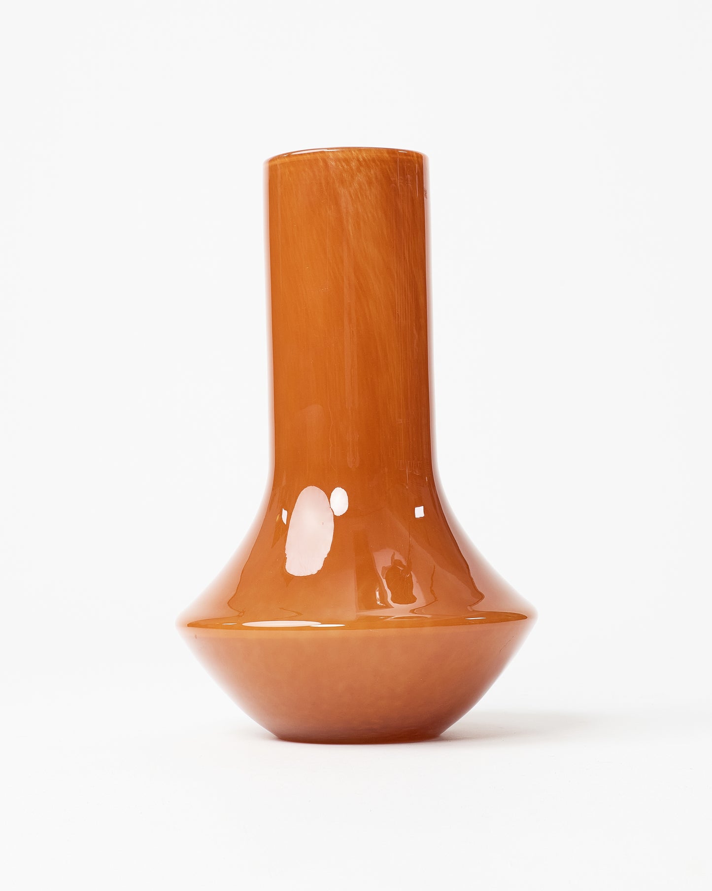 Earthen Elegance: Glassy Clay-Styled Decorative Vase