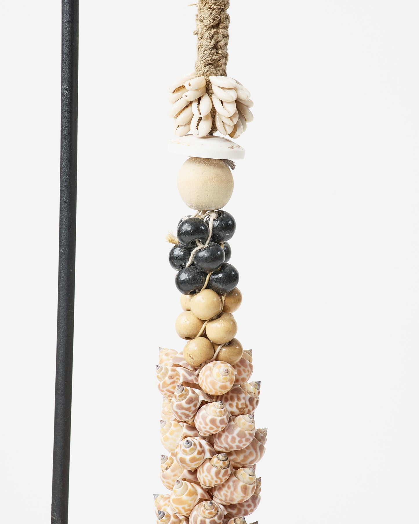 Aboriginal Shell Bead Sculpture on Metal Stand