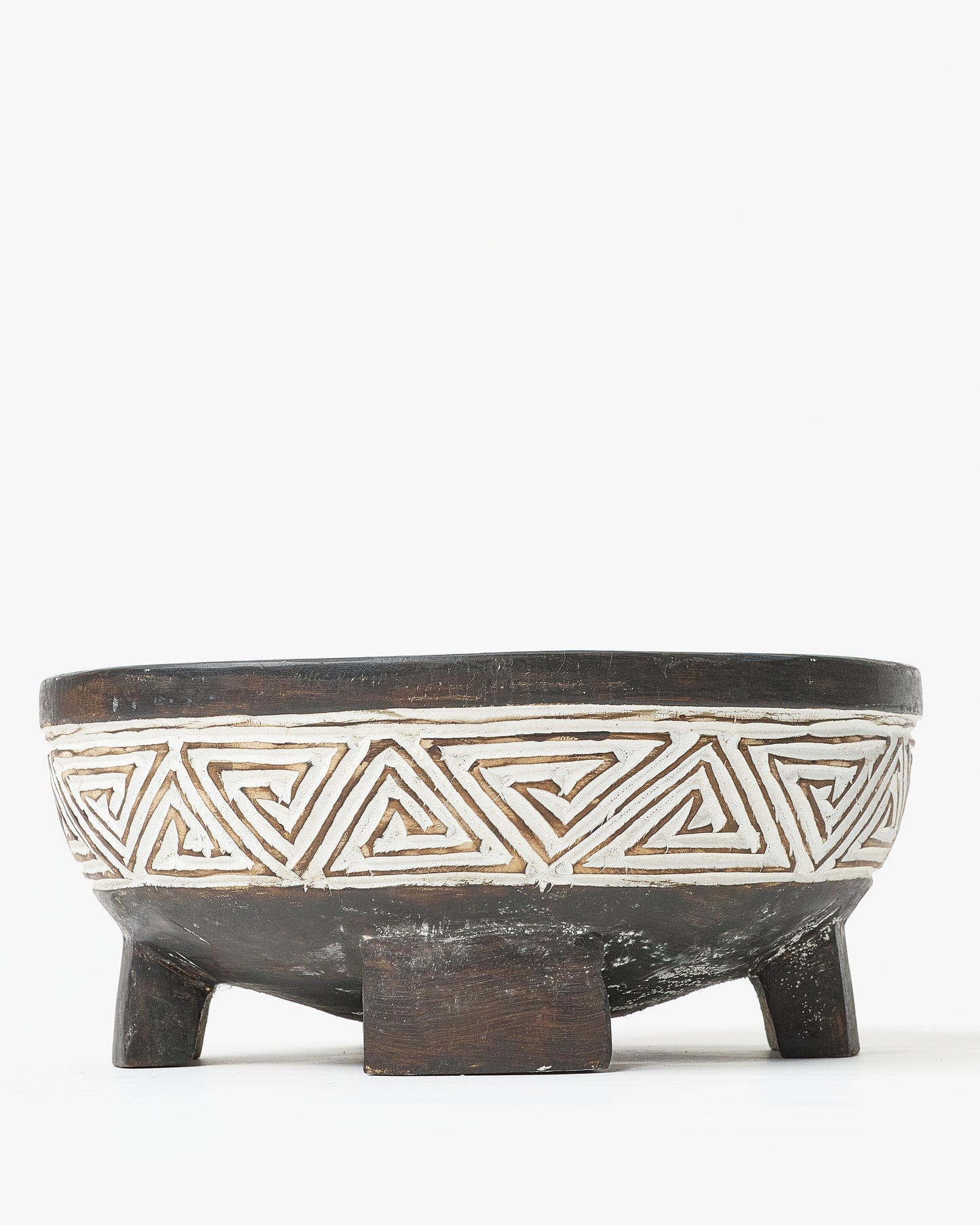 Indonesian wooden bowl  on legs