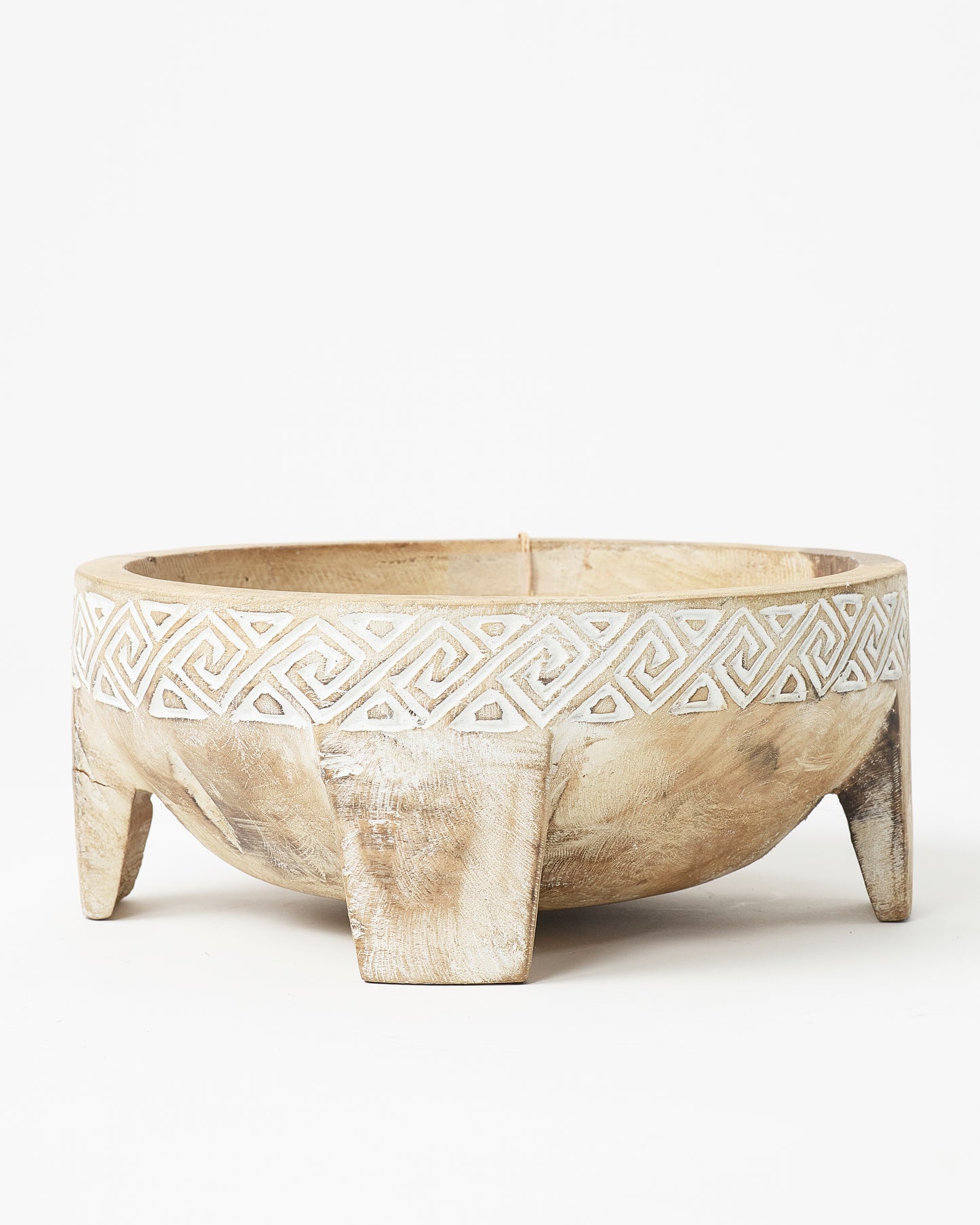 Indonesian wooden bowl  on legs