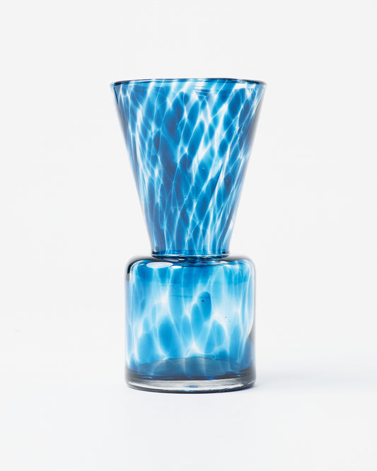 Azure Swirls Glass Vase by Dutz