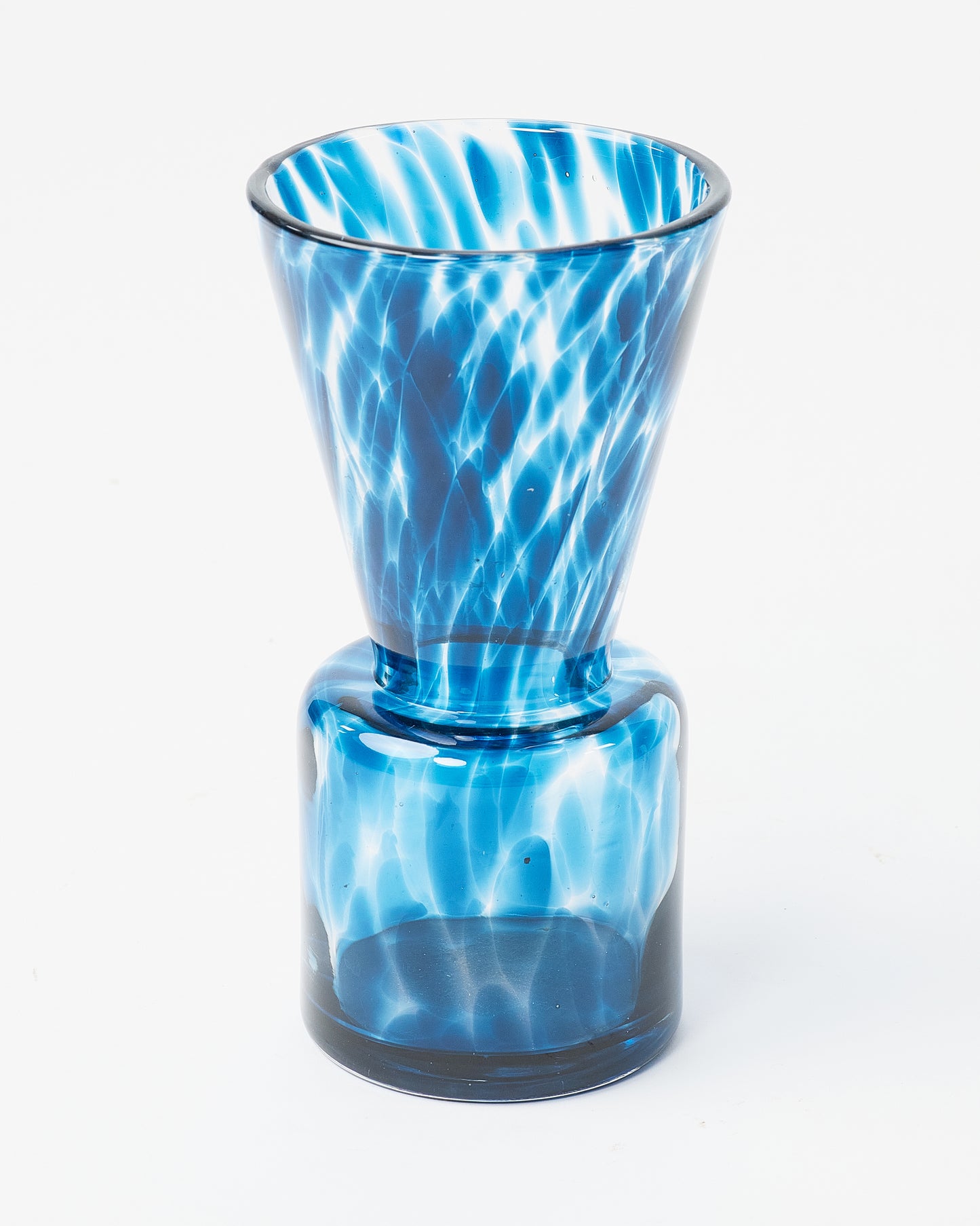 Azure Swirls Glass Vase by Dutz