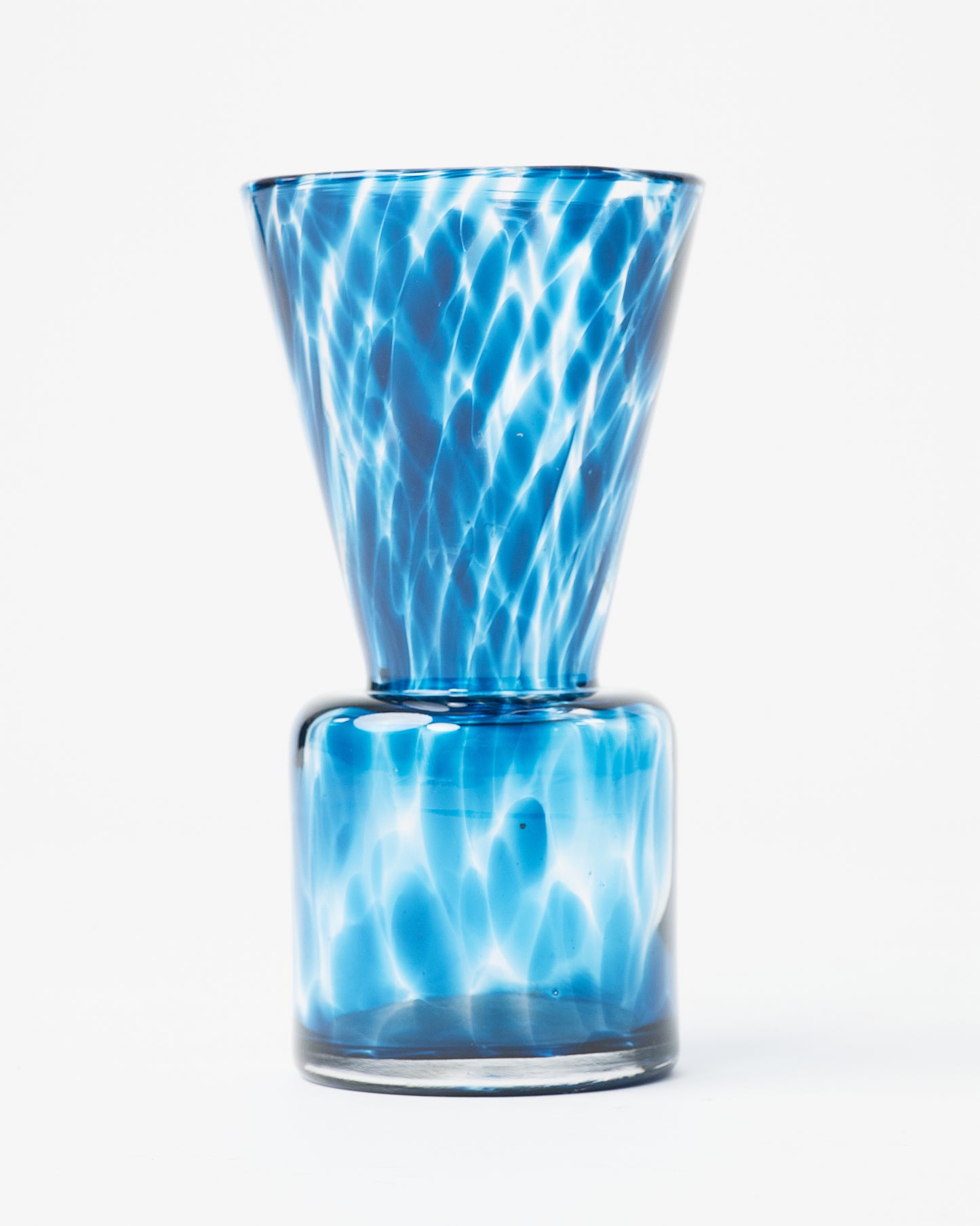 Azure Swirls Glass Vase by Dutz