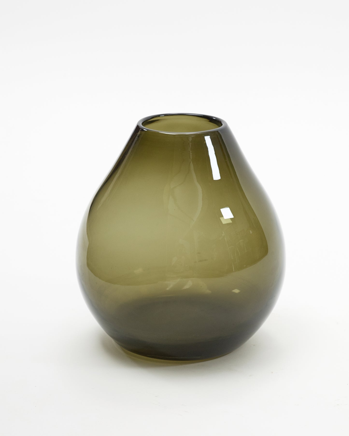 Gradient Green Glass Vase