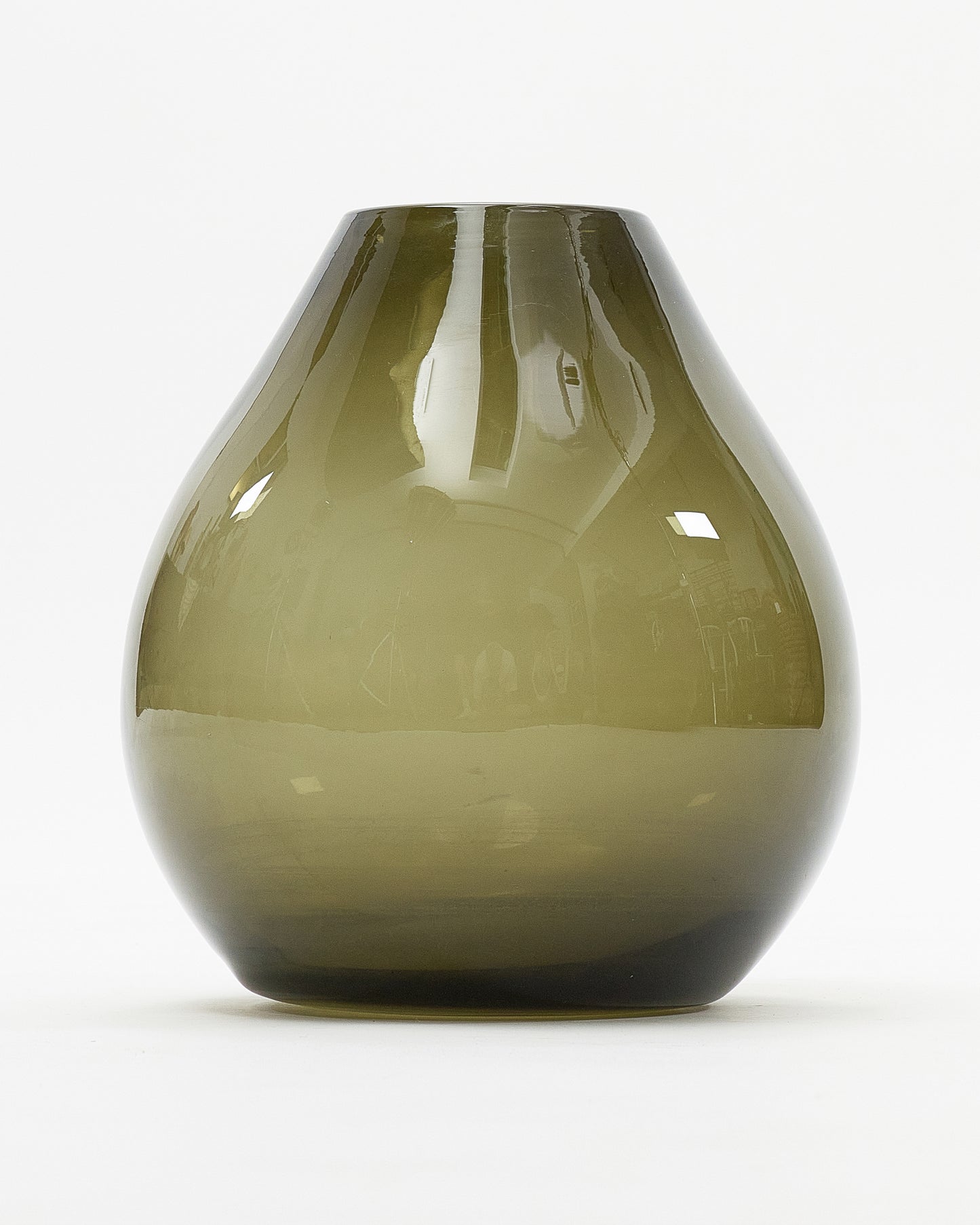 Gradient Green Glass Vase