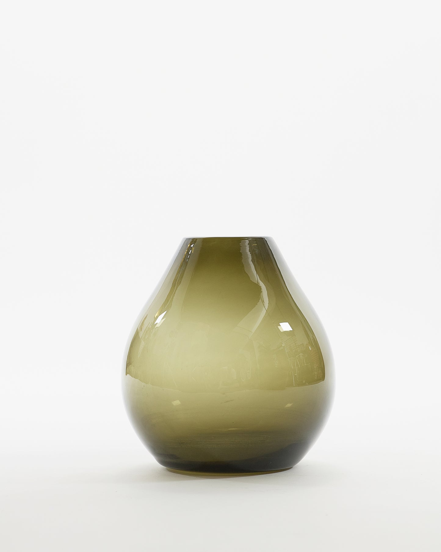 Gradient Green Glass Vase