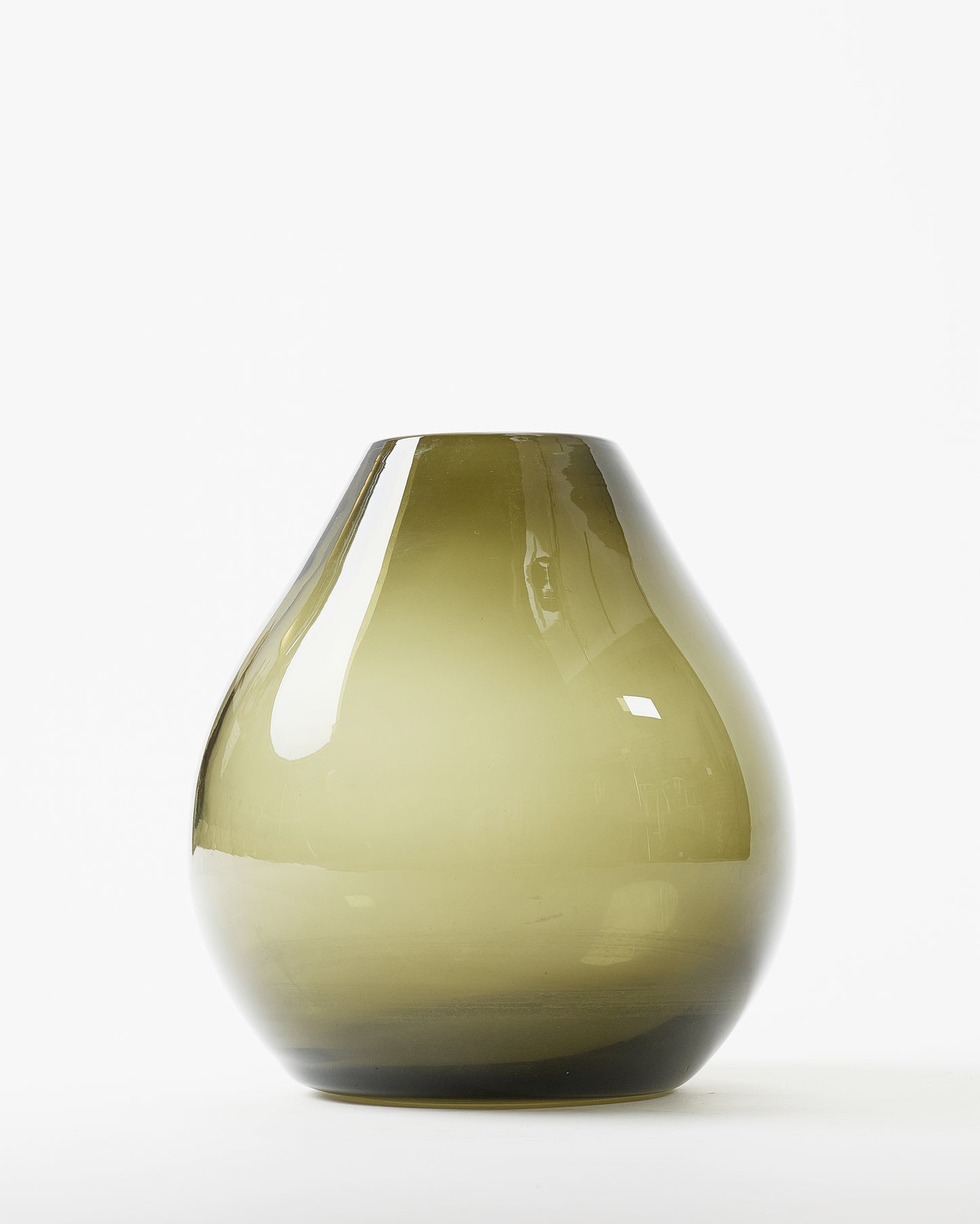 Gradient Green Glass Vase