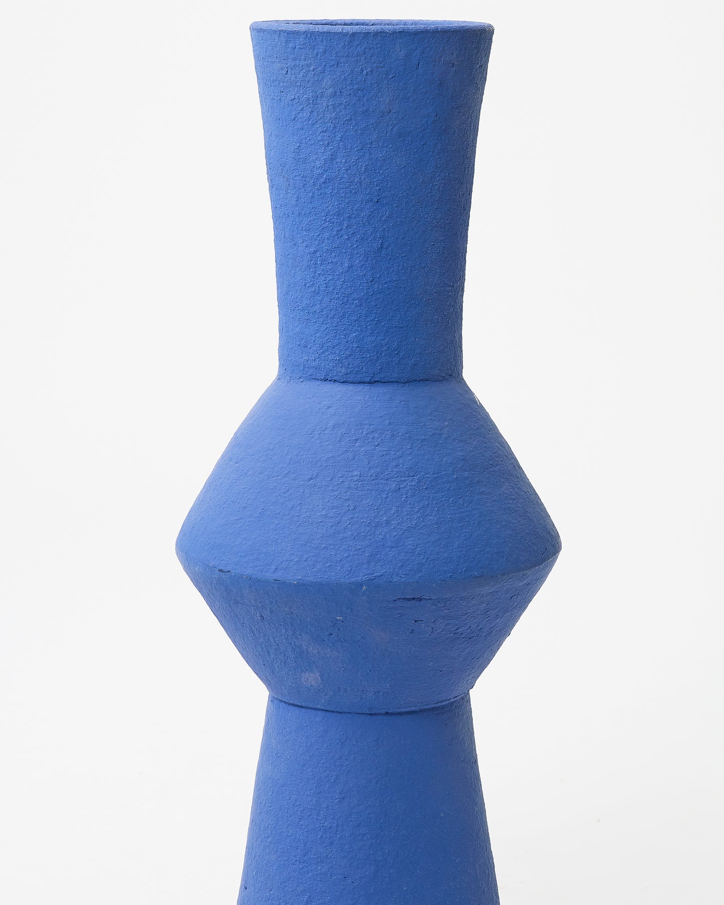 Mazorel blue terracota decorative floor vase