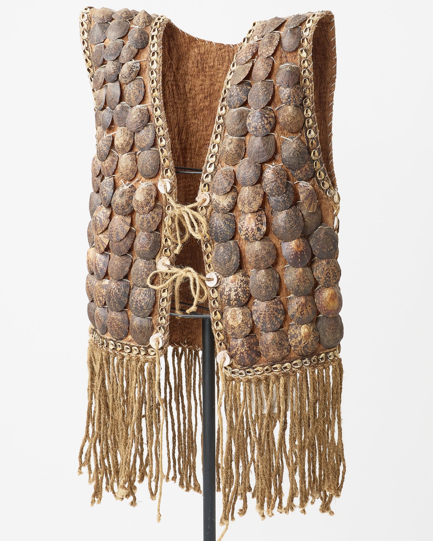 Seashell-Embellished Designer Vest Statue