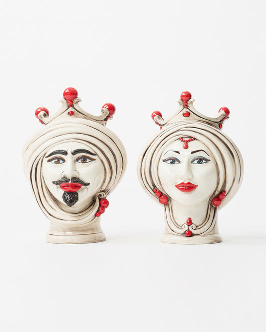 Sicilian-Style Couple Vase Set"