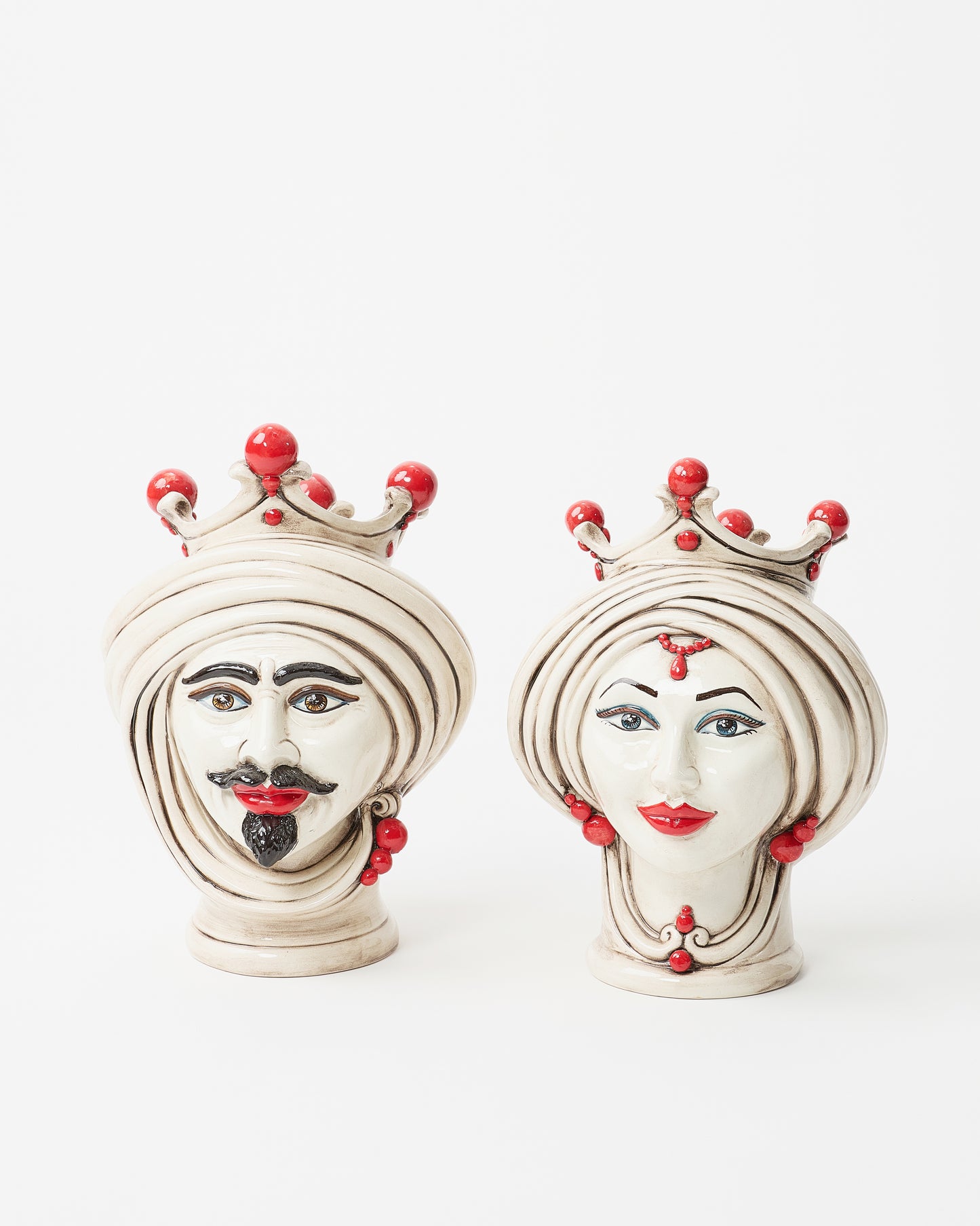 Sicilian-Style Couple Vase Set"