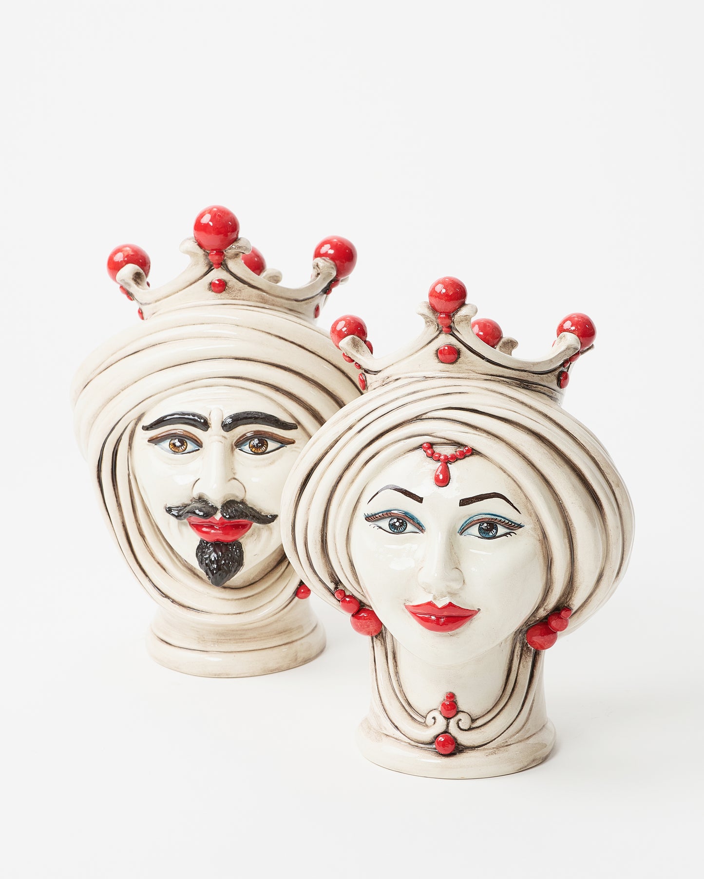 Sicilian-Style Couple Vase Set"