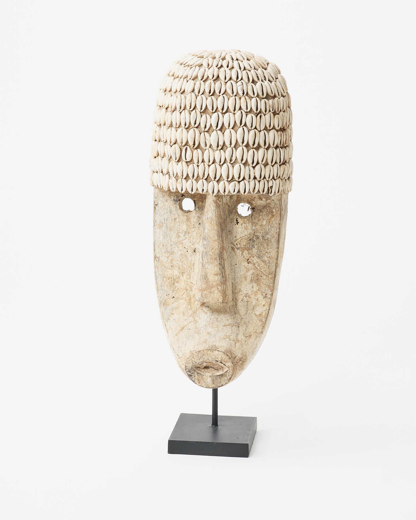 THE COWRIE MASK ON STAND - LARGE