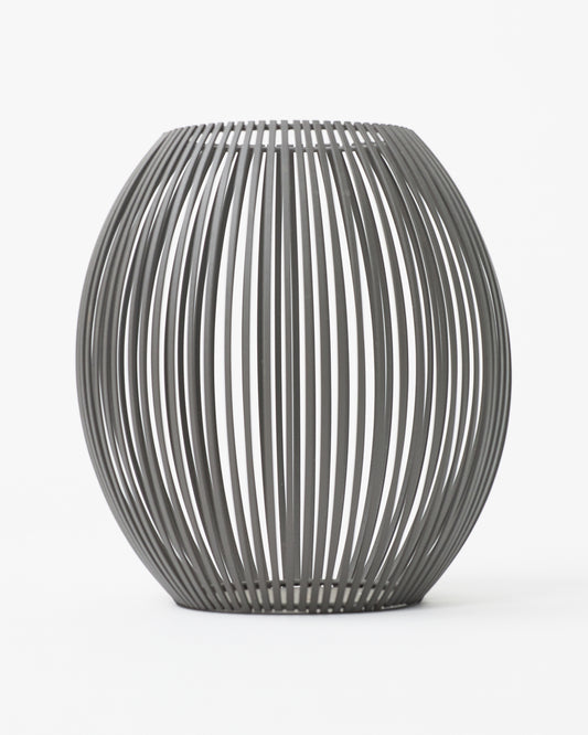 "Nocturnal Elegance"  Black Wire Mesh Candle Holder by PHILIPPI