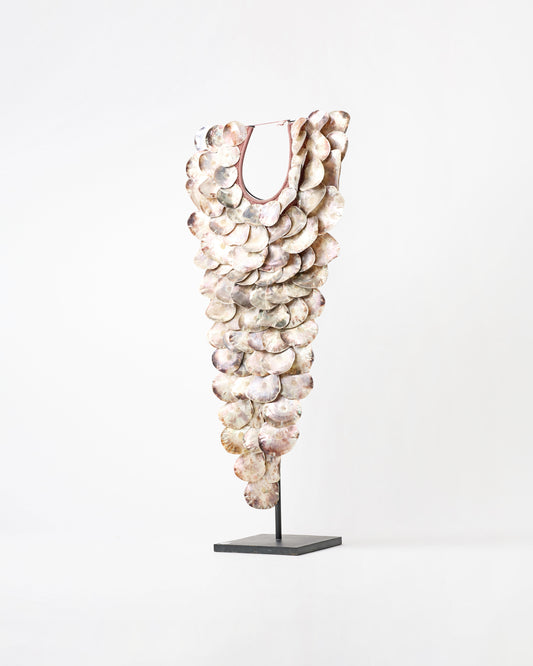 Multi-Tiered Seashell Necklace Statue