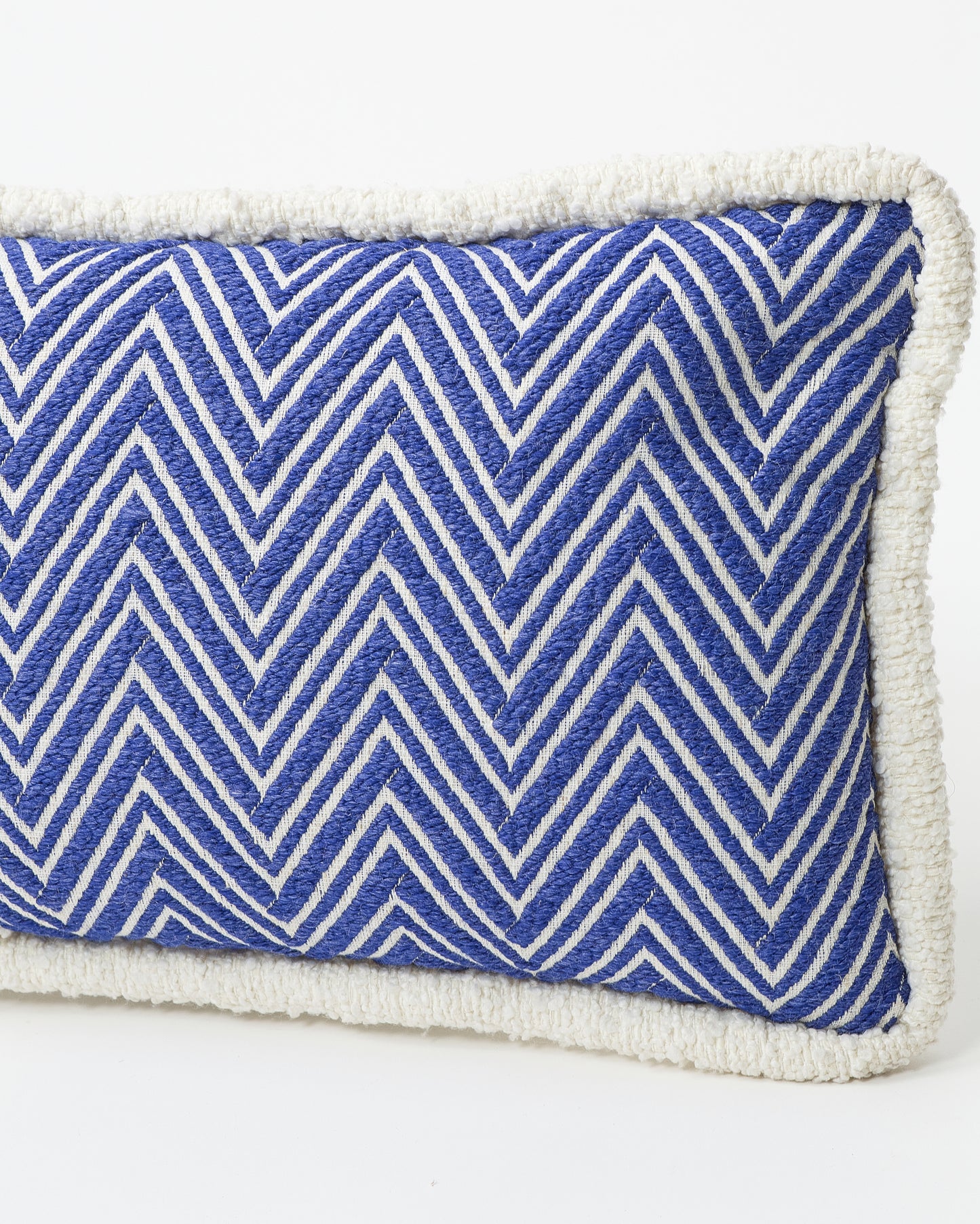 Blue and White Rectangular Pillow Pierre Frey