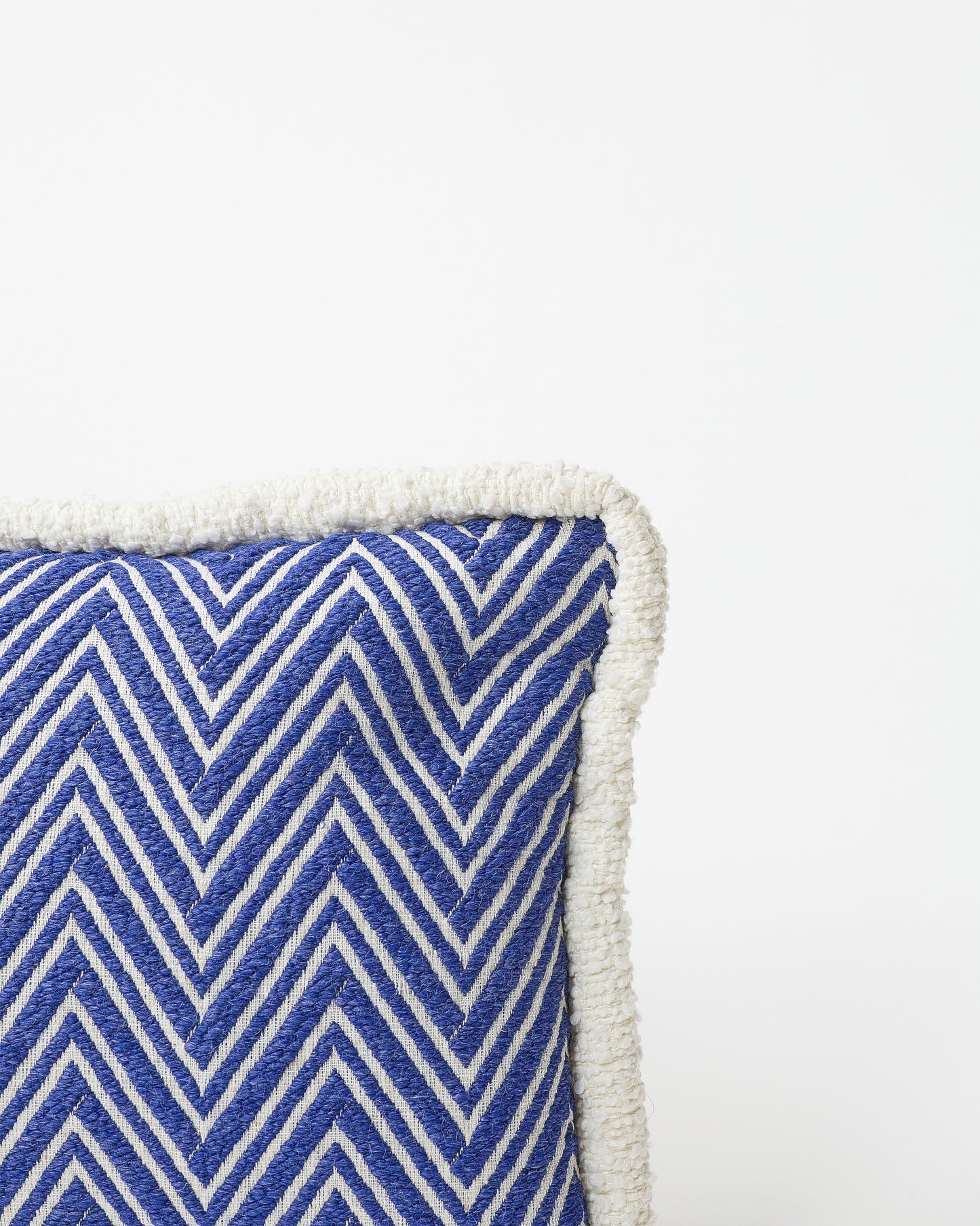 Blue and White Rectangular Pillow Pierre Frey