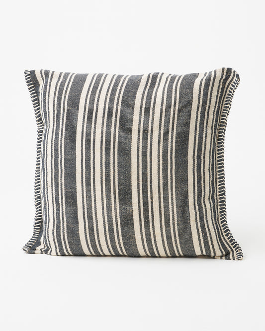 Black & White Stripes Square Pillow