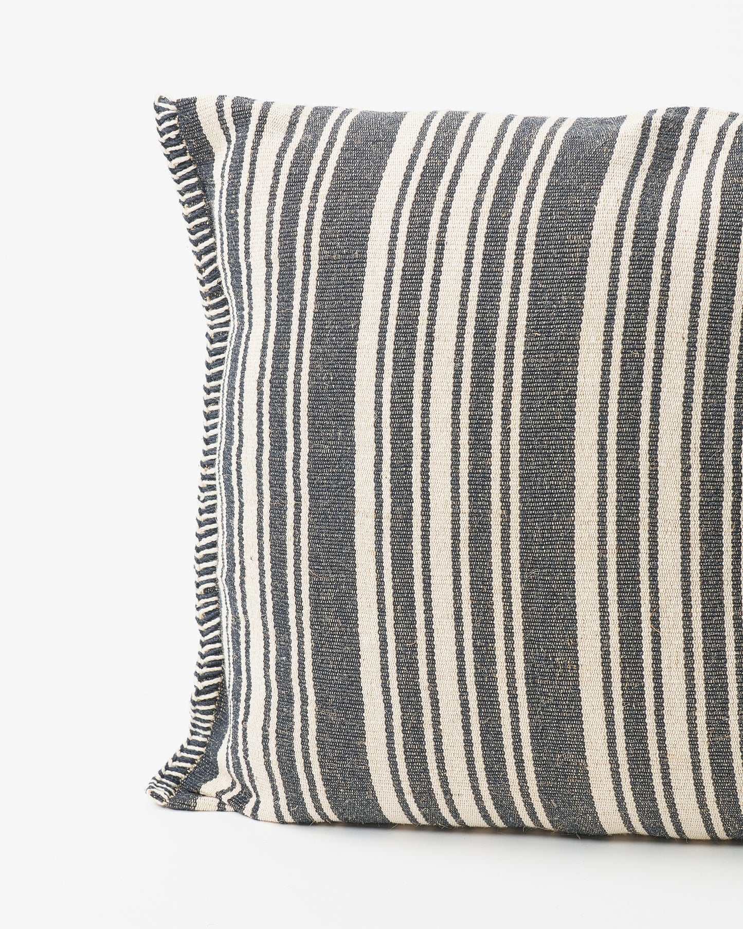 Black & White Stripes Square Pillow