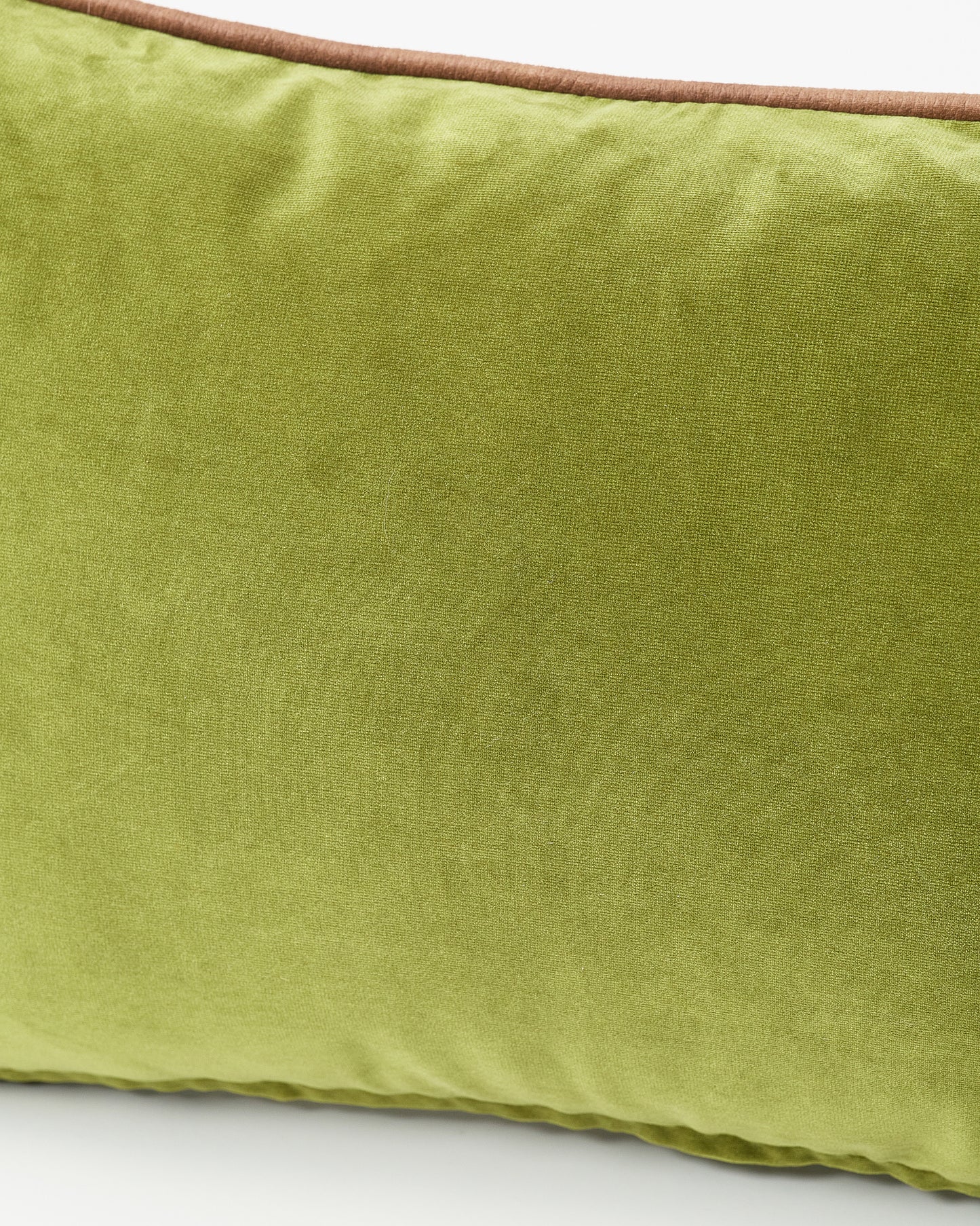 Moss Green Velvet Rectangle Pillow