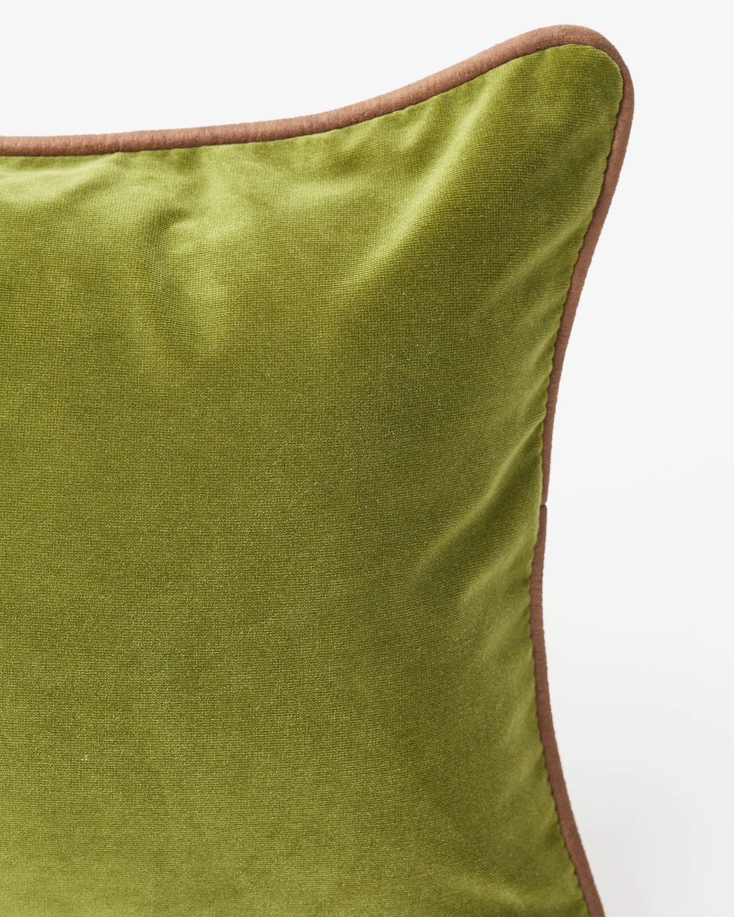 Moss Green Velvet Rectangle Pillow