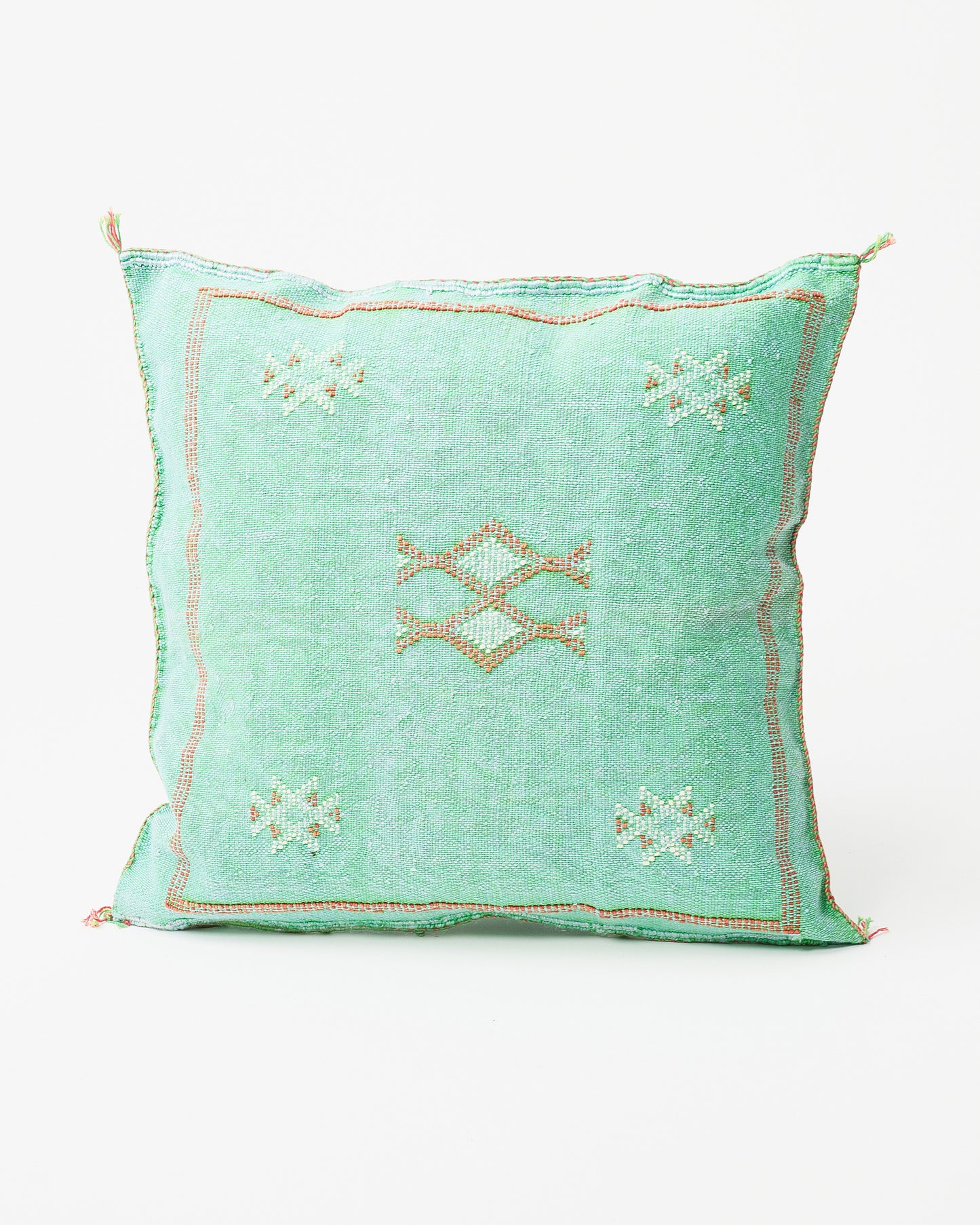 Mint Moroccan-Style Square Pillow