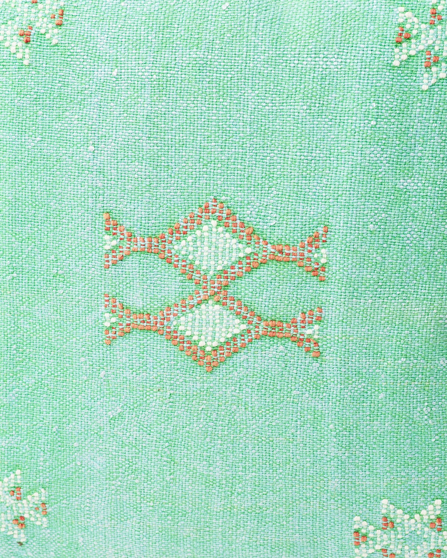 Mint Moroccan-Style Square Pillow