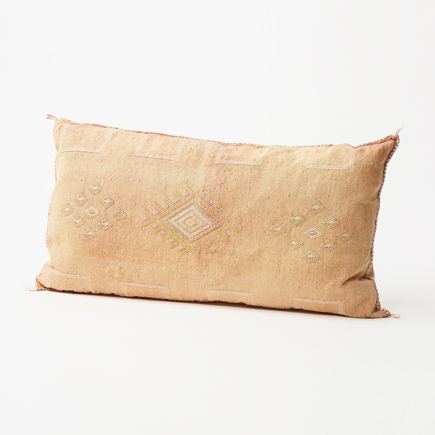 Rich Sand-Colored Rectangular Pillow