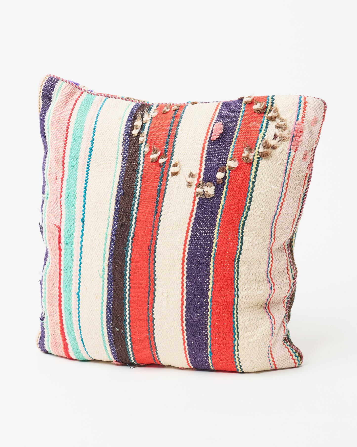 Morrocan-Square Pillow with Bold Stripes