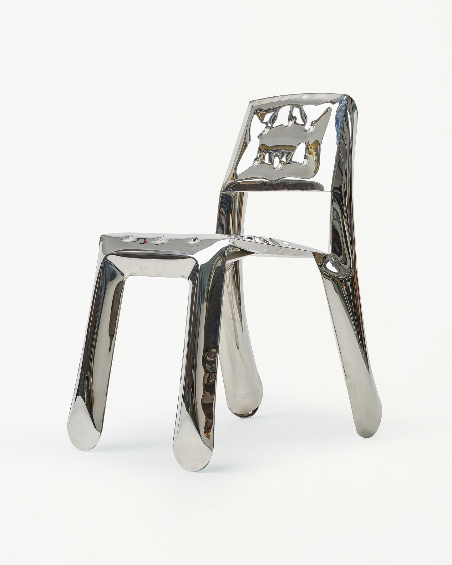 Chippensteel Chair - Polished Stainless Steel Masterpiece by Zieta