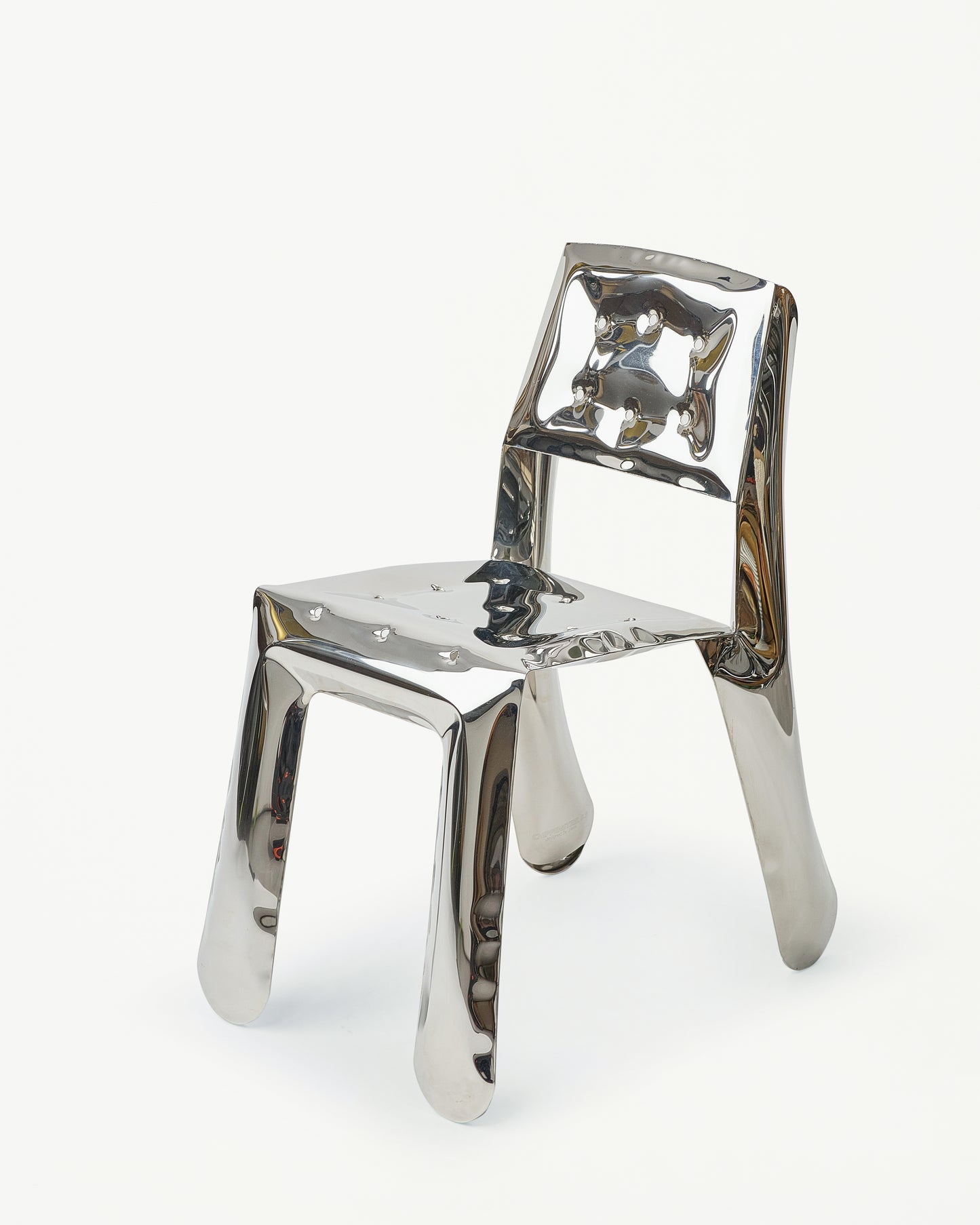 Chippensteel Chair - Polished Stainless Steel Masterpiece by Zieta