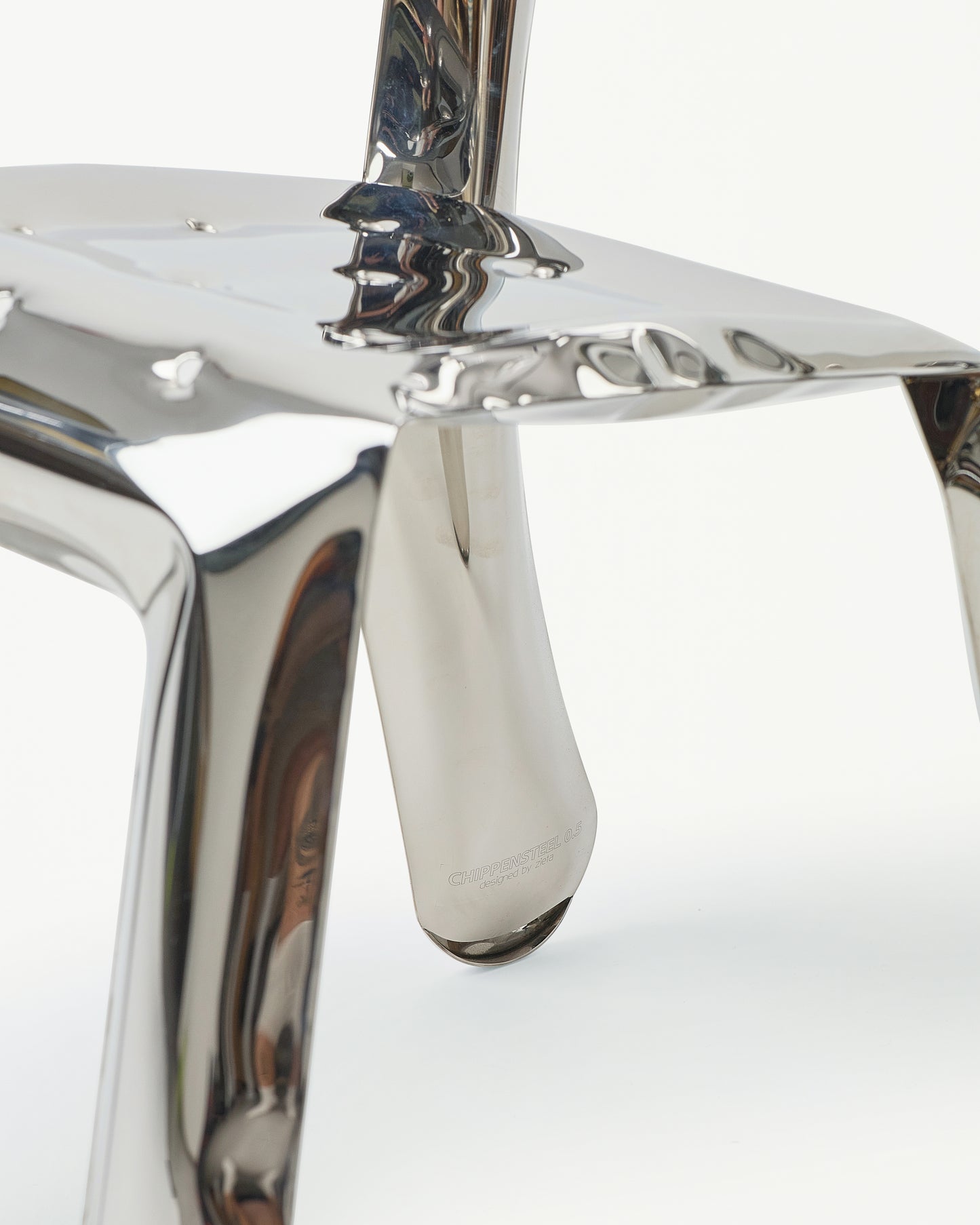 Chippensteel Chair - Polished Stainless Steel Masterpiece by Zieta