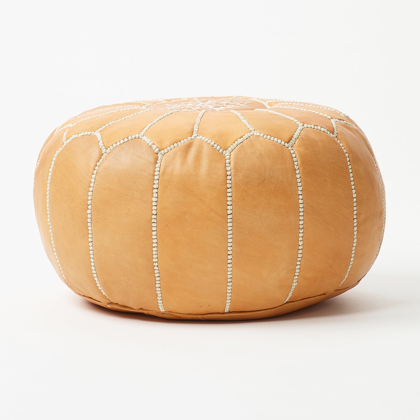 Marrakech Leather Pouf