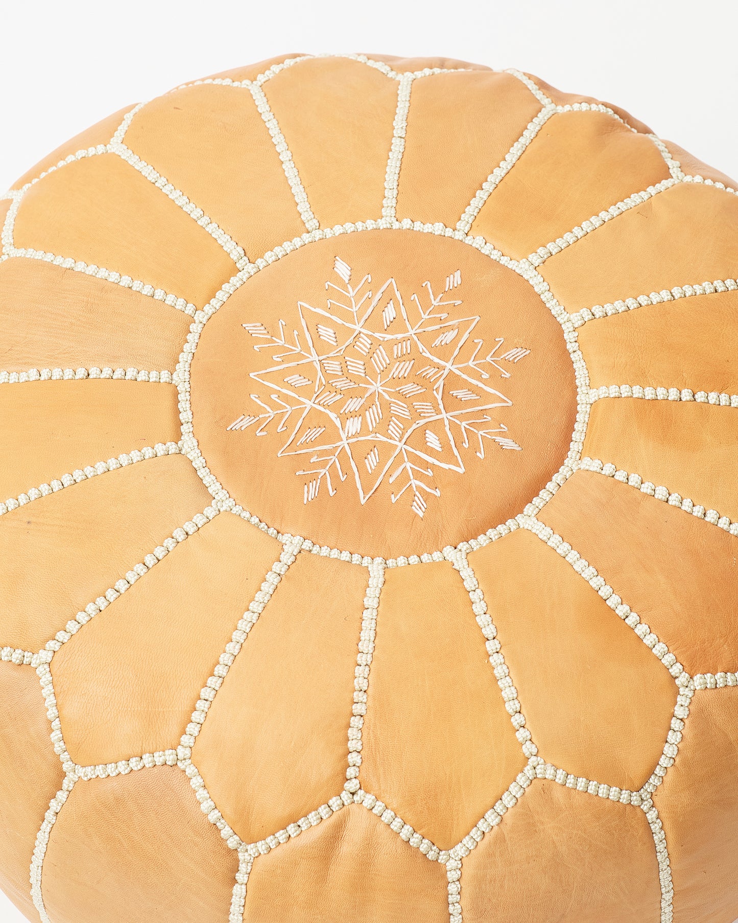 Marrakech Leather Pouf