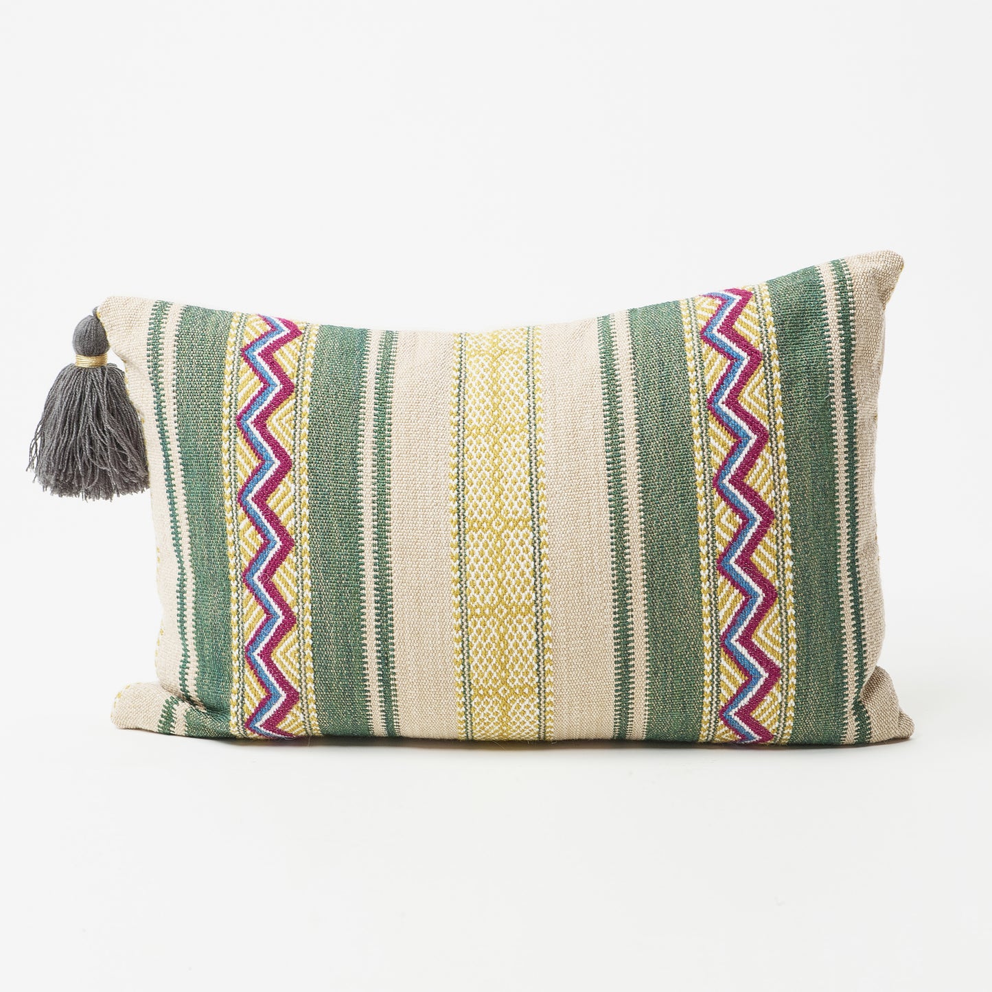 Authentic Style Rectangular Pillow with Tassel