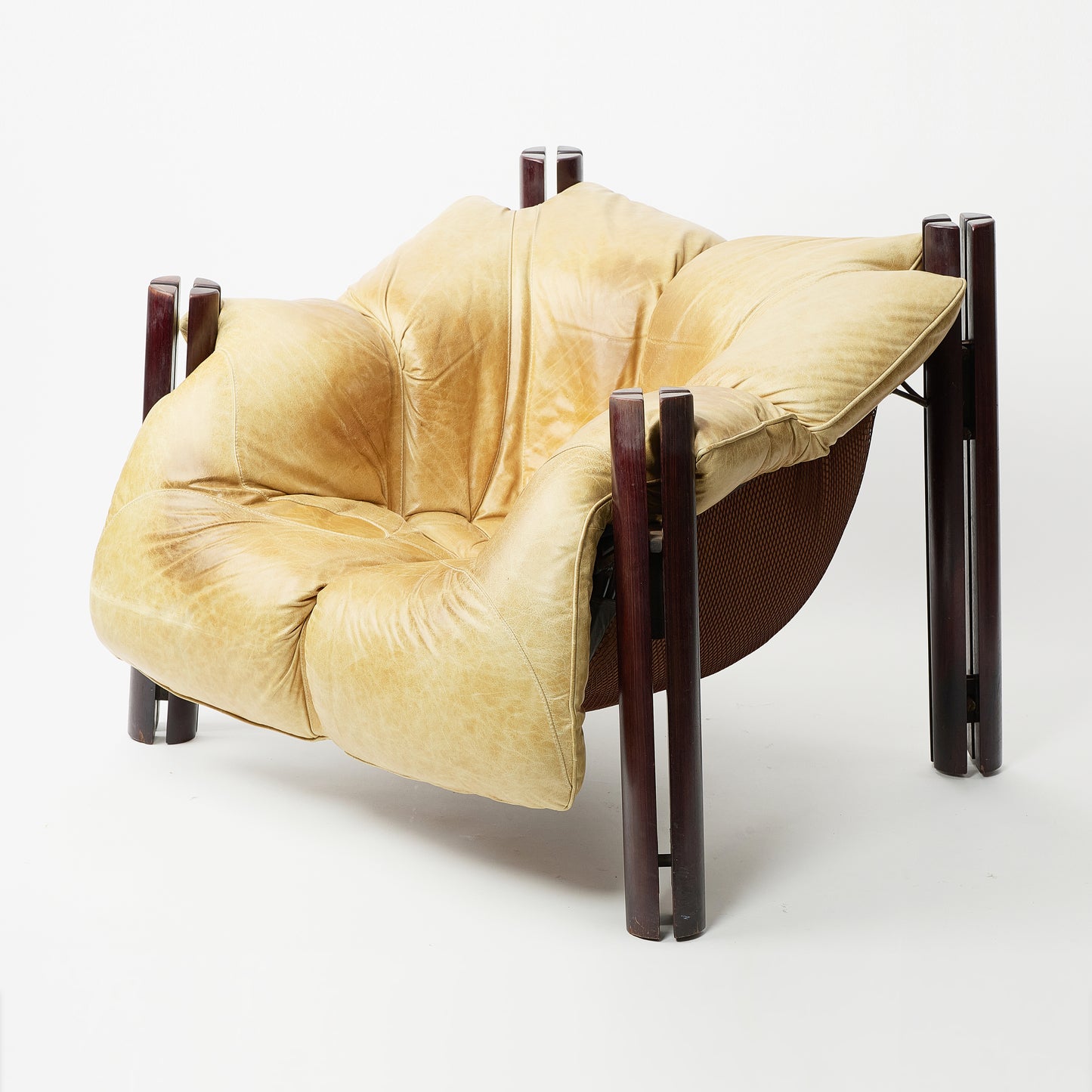 1964 Vintage Brazilian Modern Lounge Glove Chair by Percival Lafer