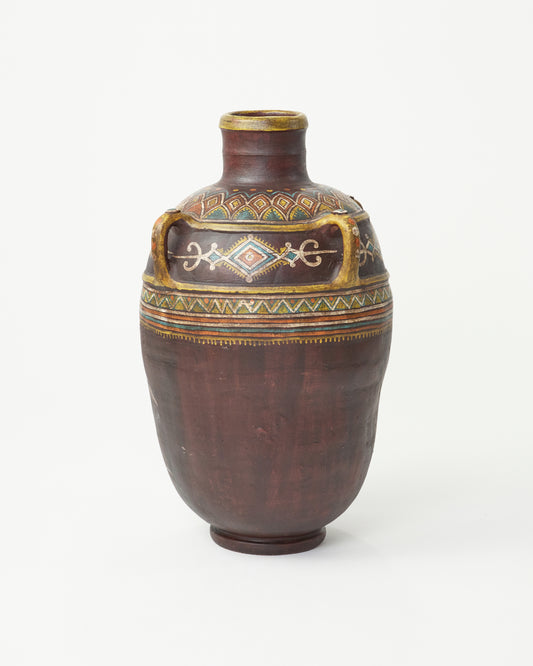 "Ethnic Elegance" Four-Handled Decorative Pitcher