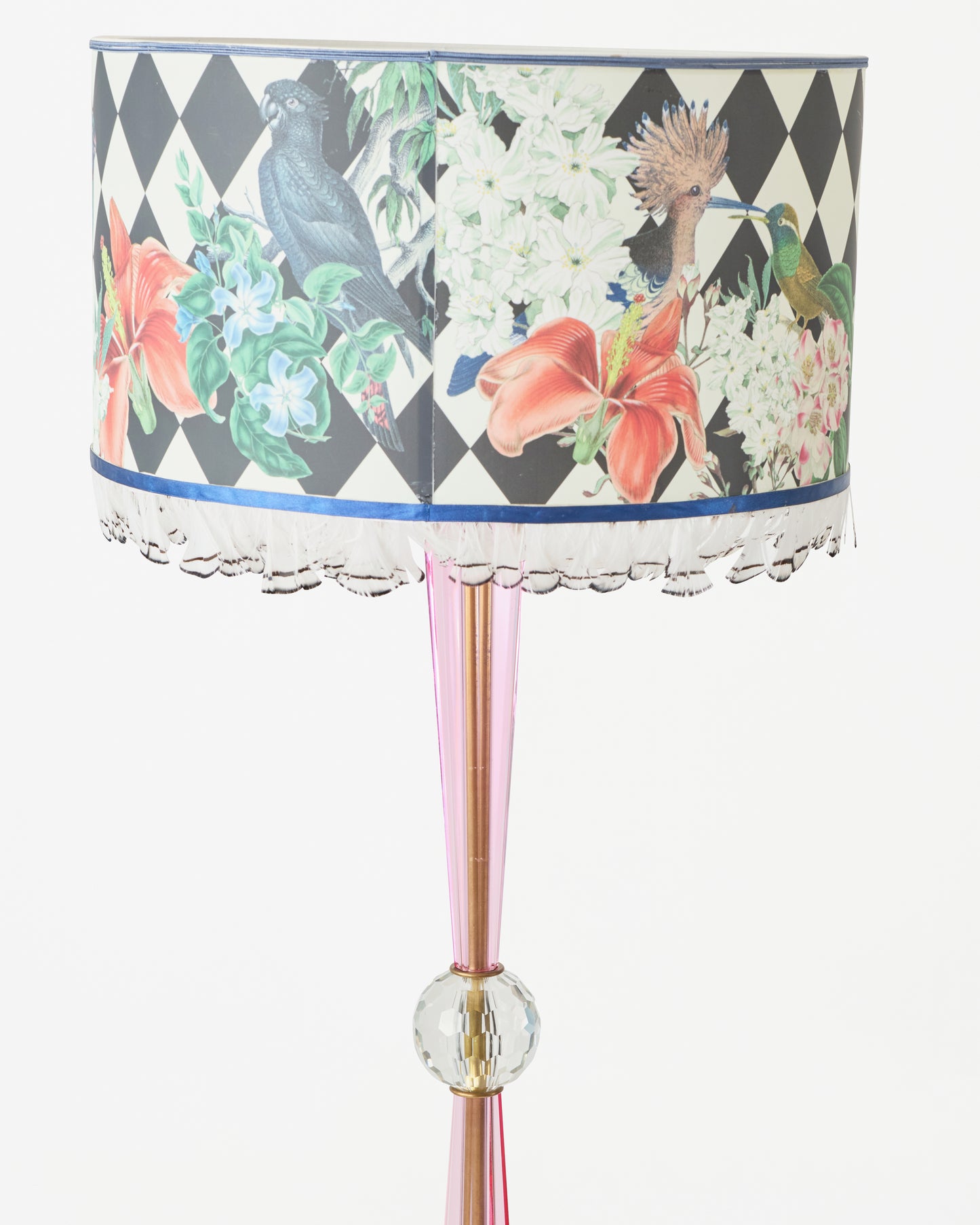 Tropical Print Vintage Lamp