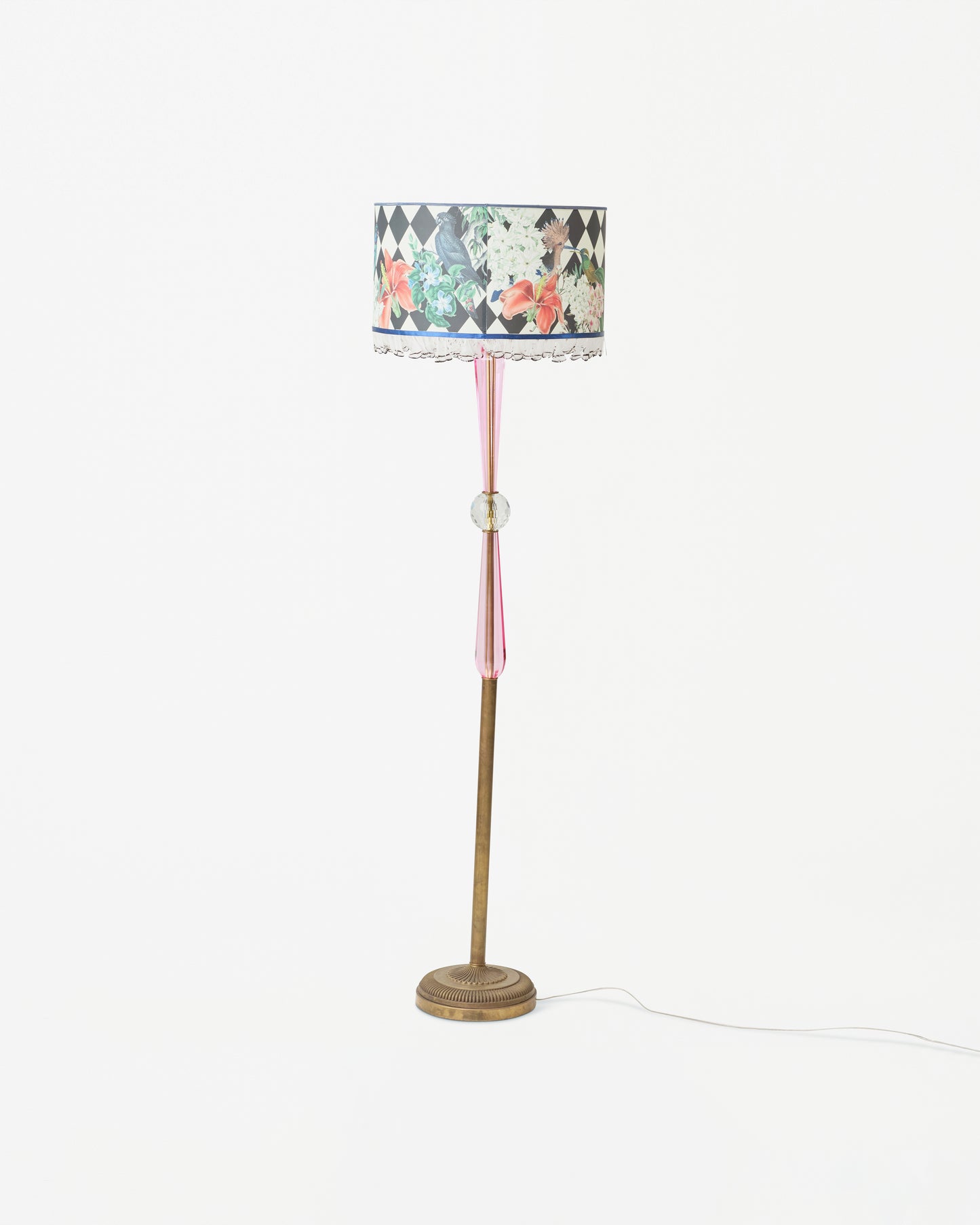 Tropical Print Vintage Lamp