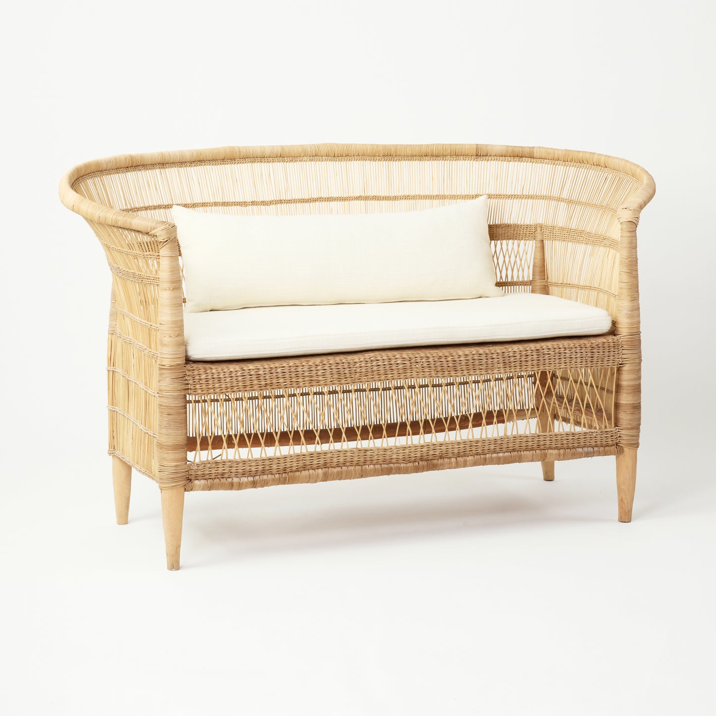 Malawi Rattan Bliss: 2-Seater Zomba Sofa