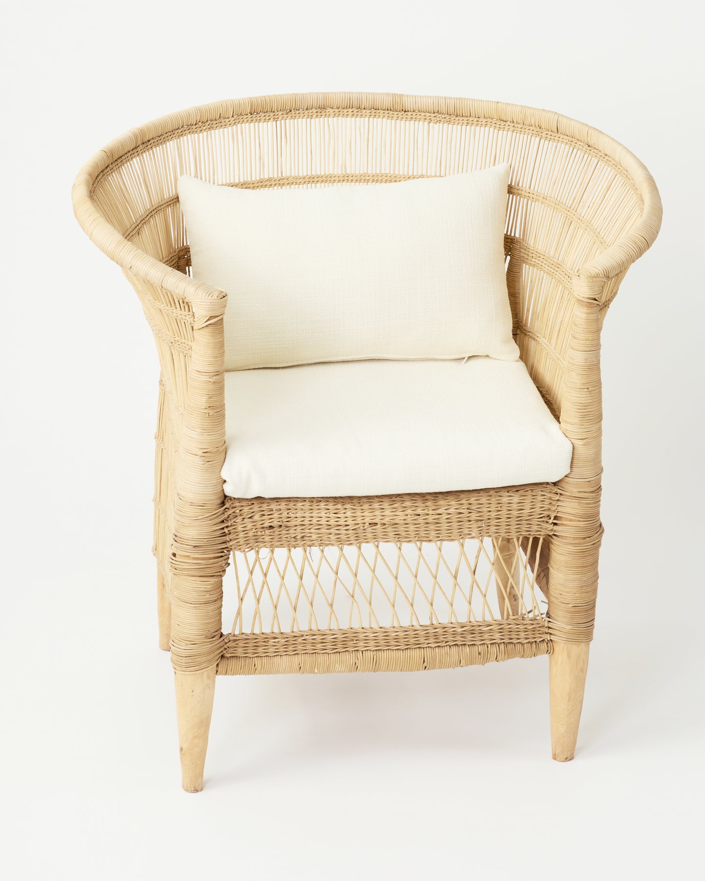 Celestial Comfort: Traditional Malawi Rattan Armchair