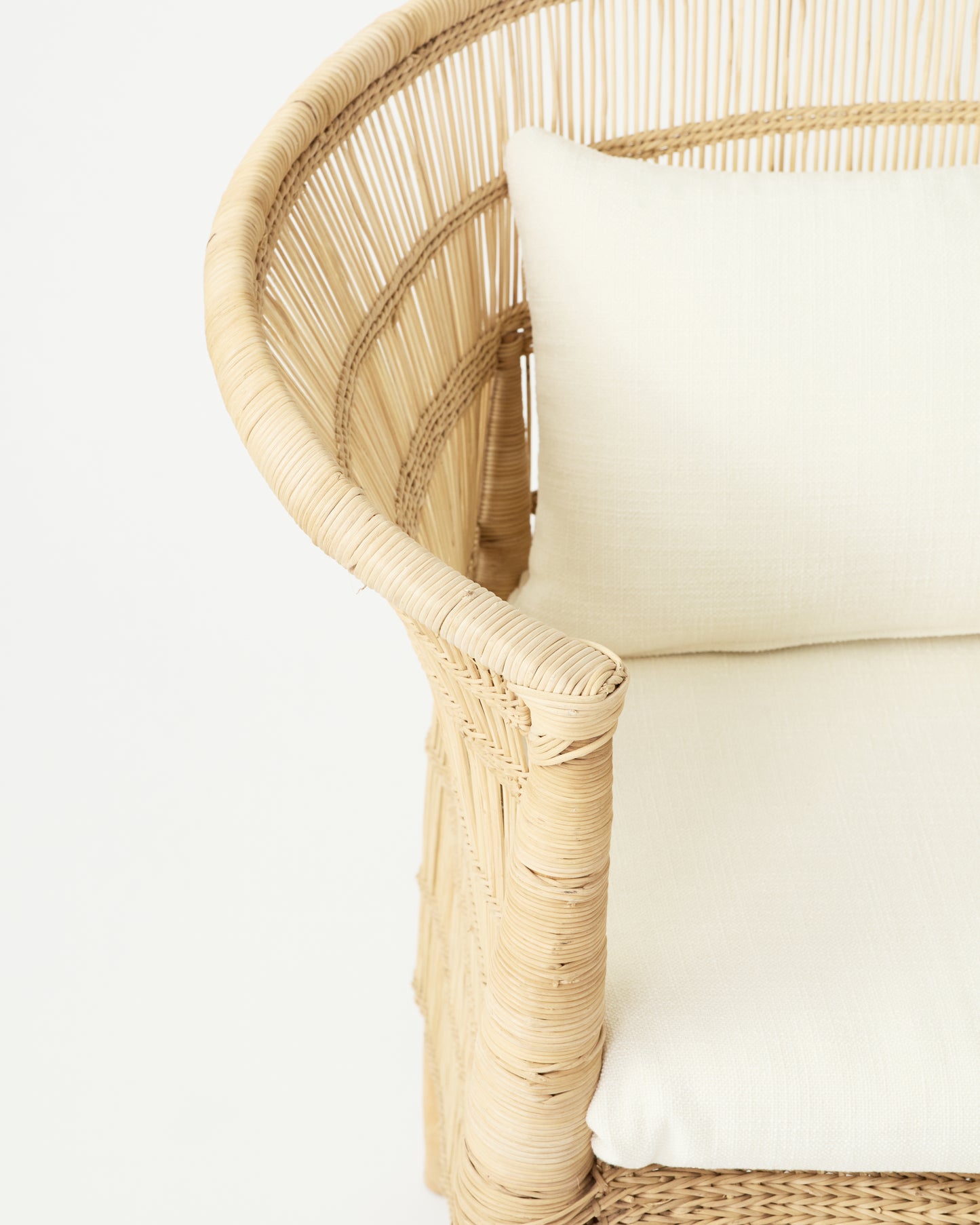 Celestial Comfort: Traditional Malawi Rattan Armchair